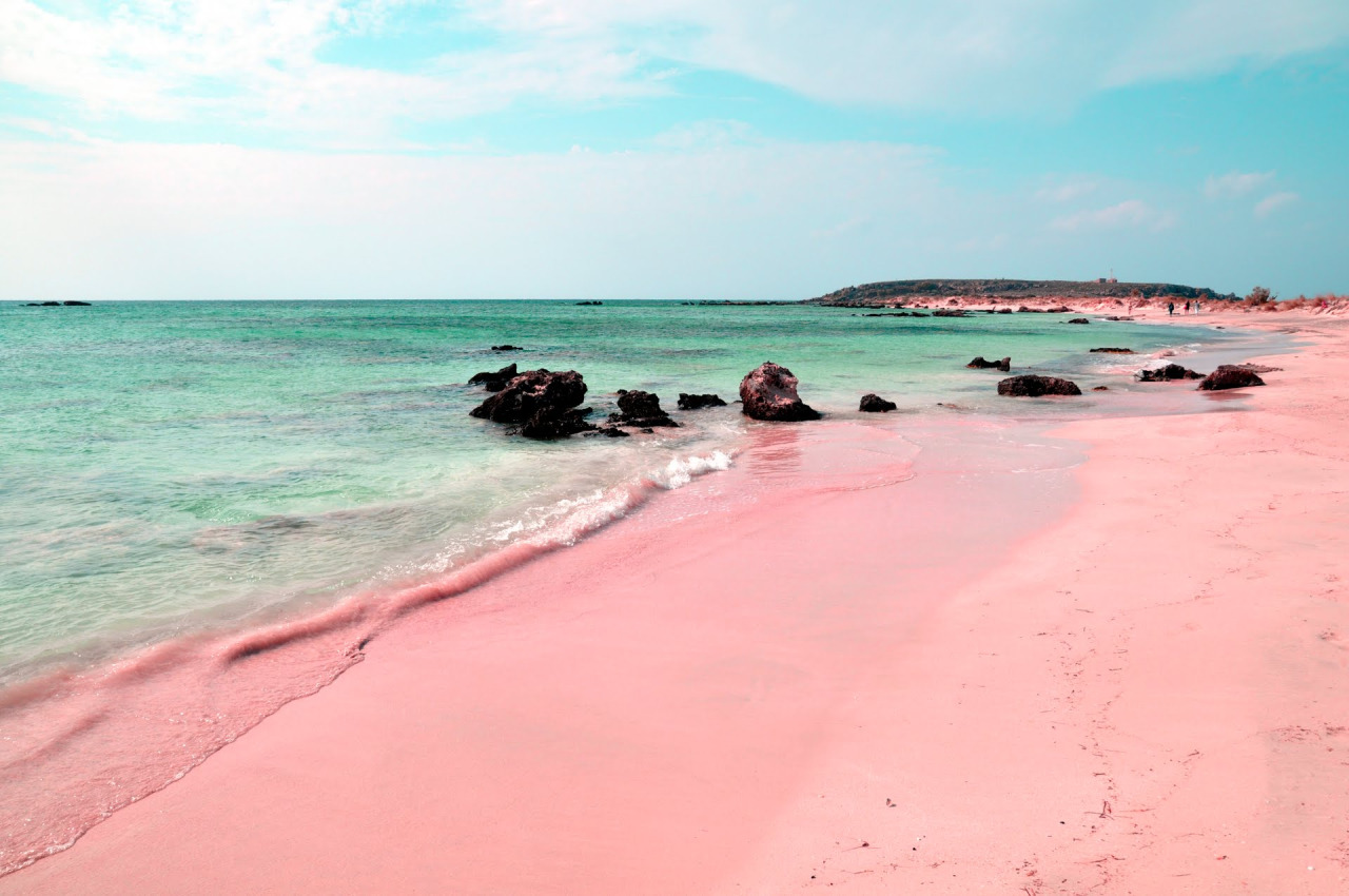 Pink Beach of Italy