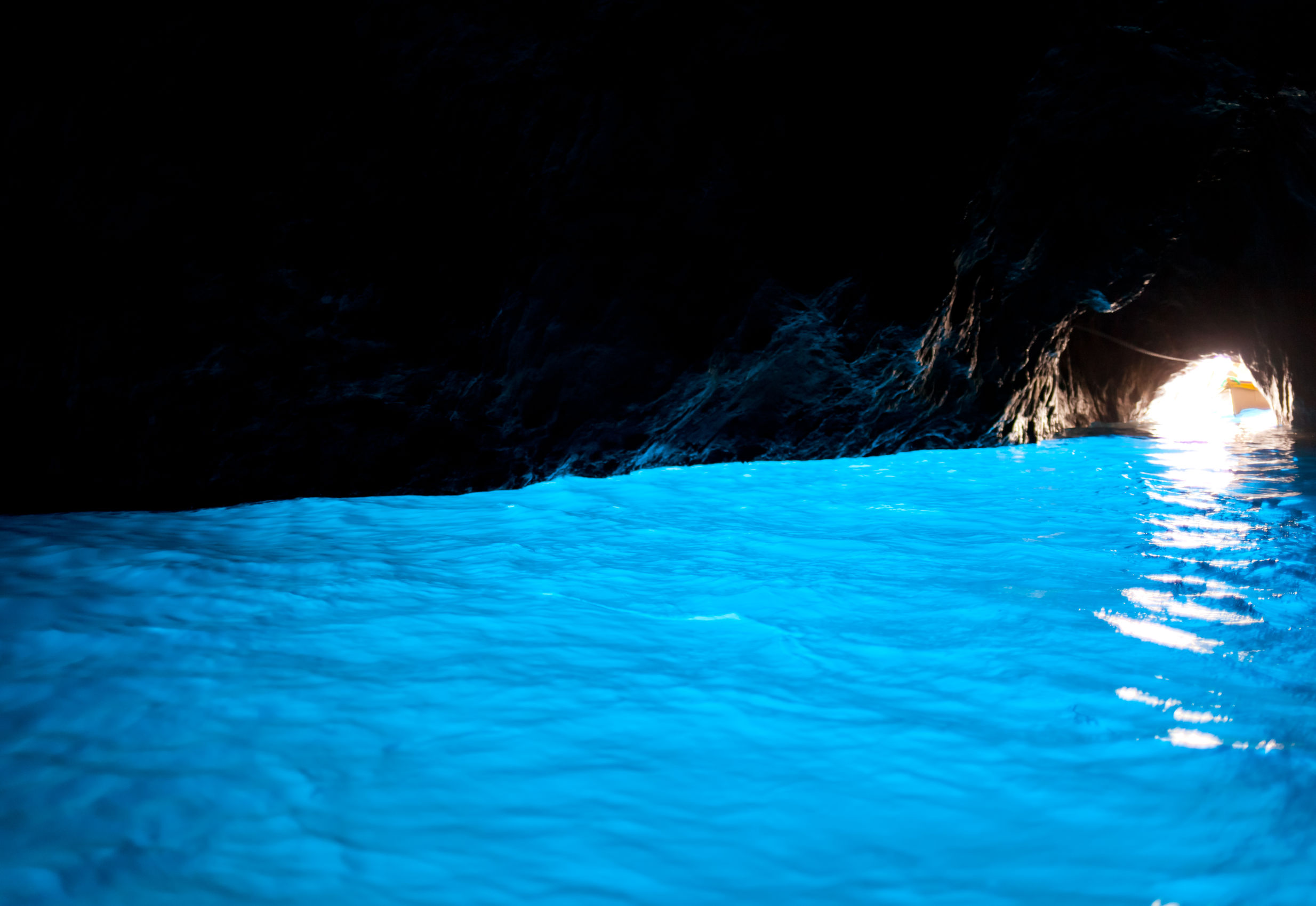  the blue grotto, in italian grotta azzurra