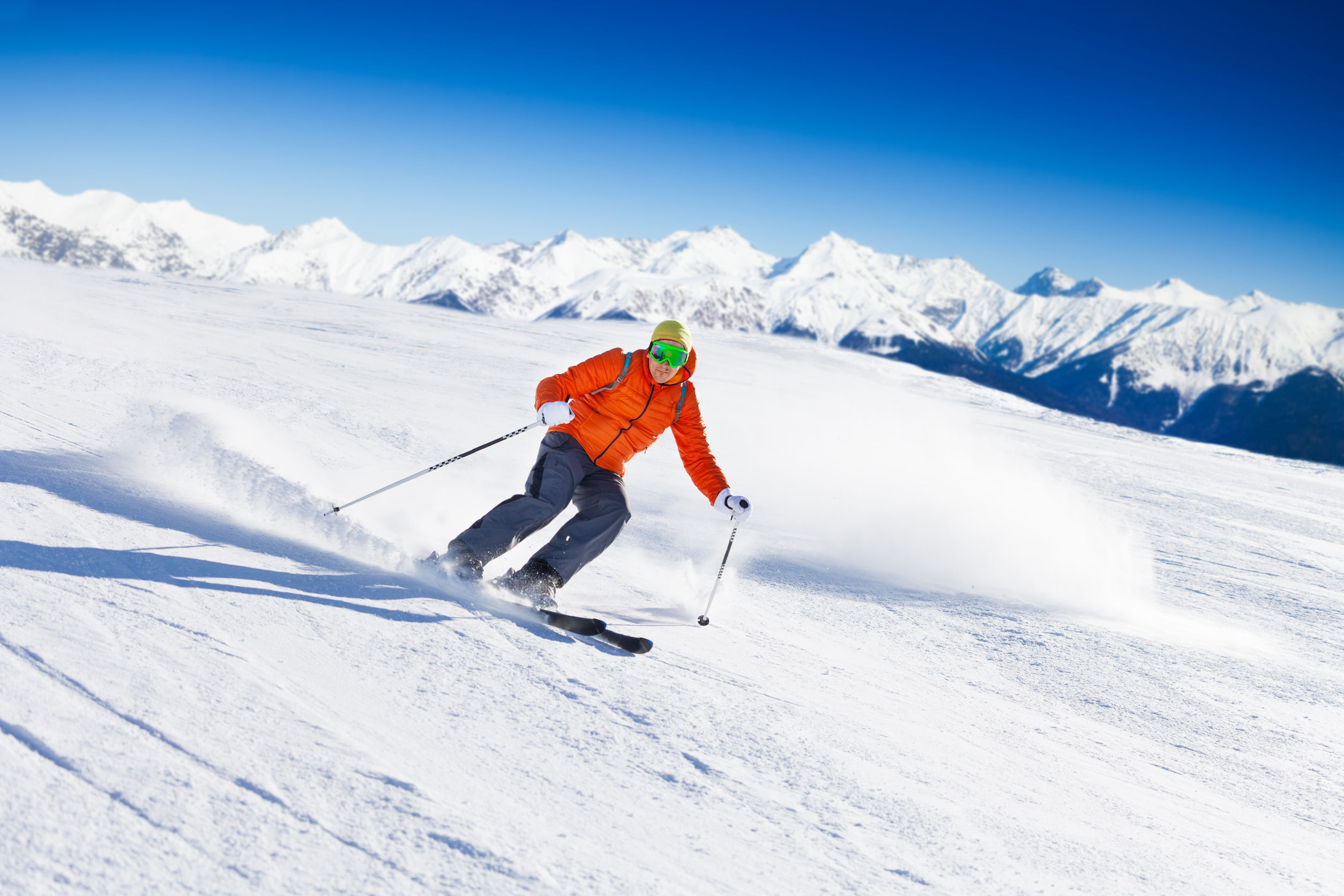 Go skiing in the Alps