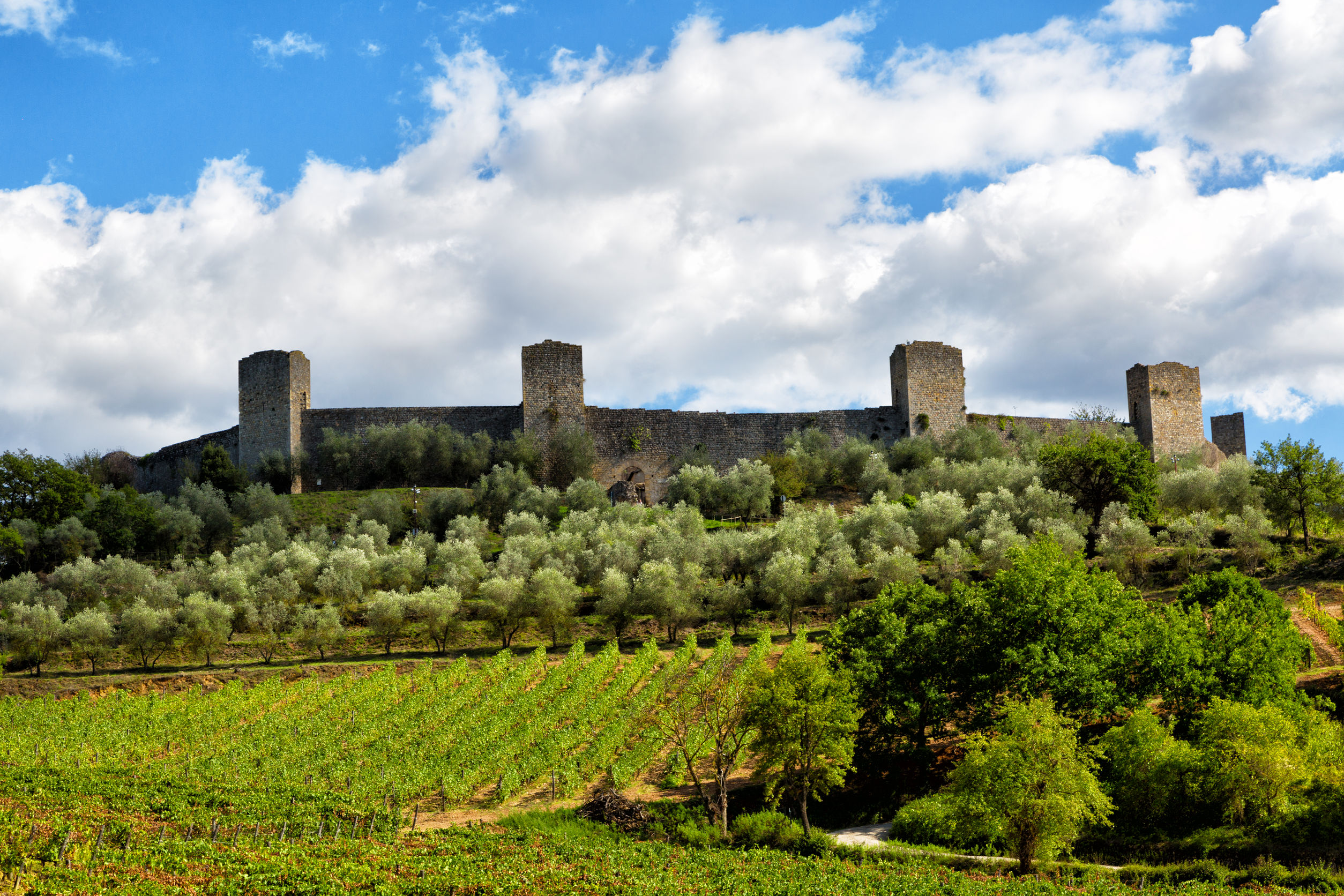 Monteriggioni Castle, Tuscany in Italy