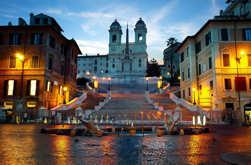 The Spanish Steps in Rome