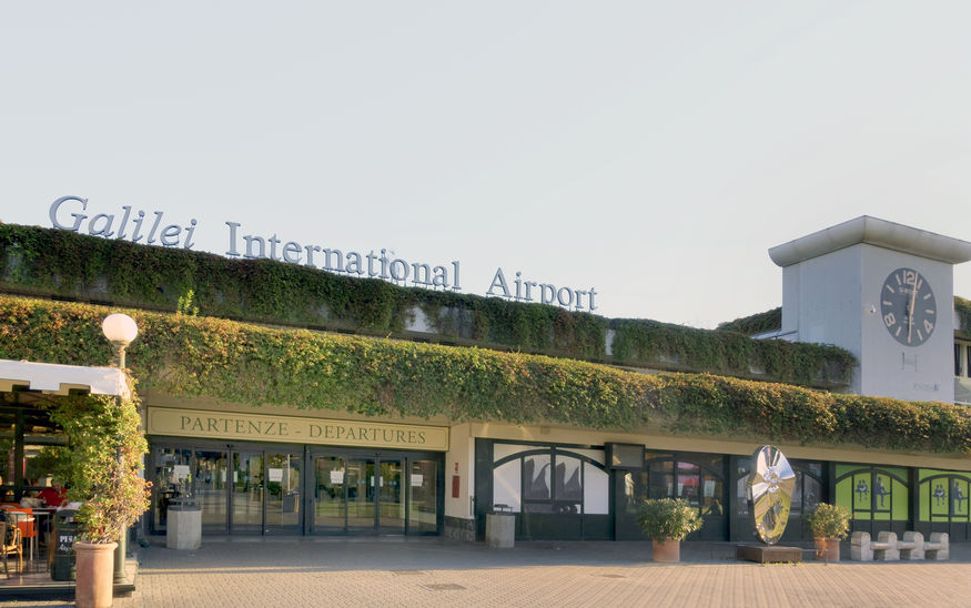 Pisa iinternational airport n Tuscany