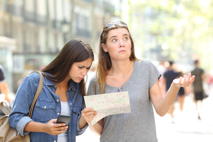 smartphones for directions in Italy