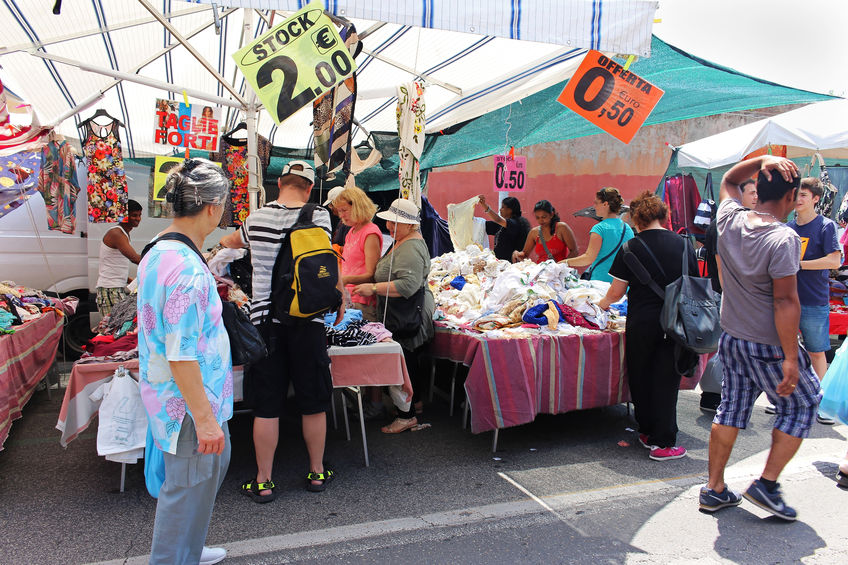 the Portese Market in Trastevere.