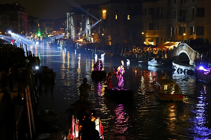 Grand Canal in Venice Carnival