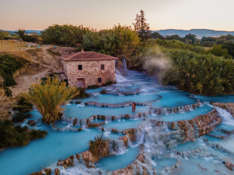 Saturnia hot springs