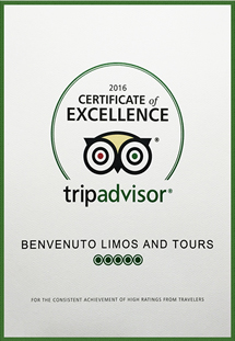 Trip Advisor 2016 Certificate of Excellence