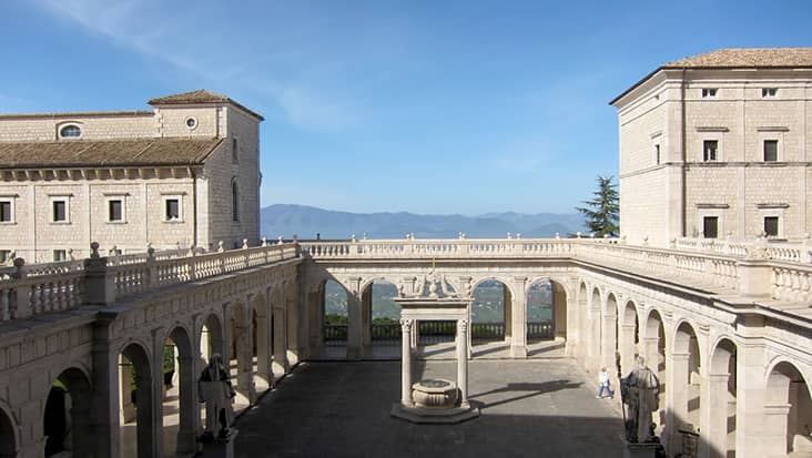 Abbey of Montecassino view of the inside