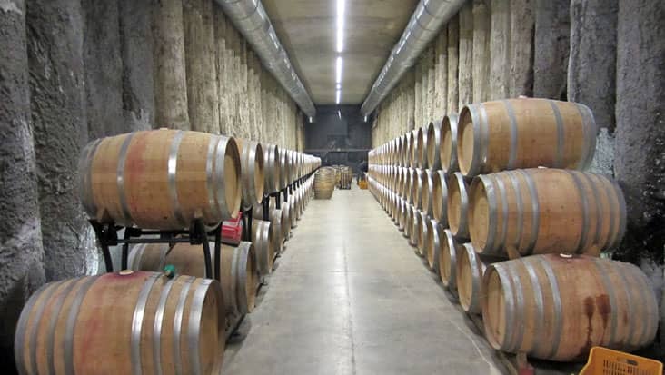 Feudi di San Gregorio wine cellar