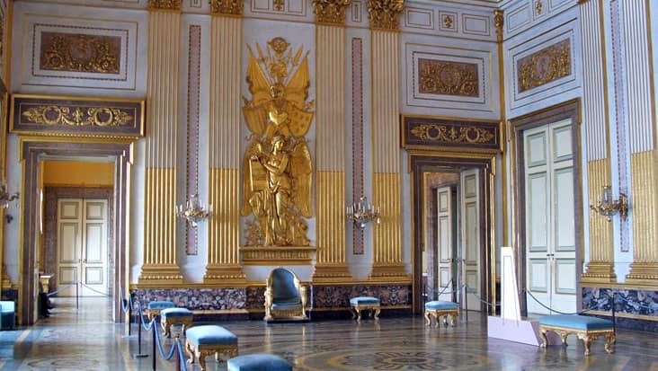 The Throne room of the Royal Palace of Caserta