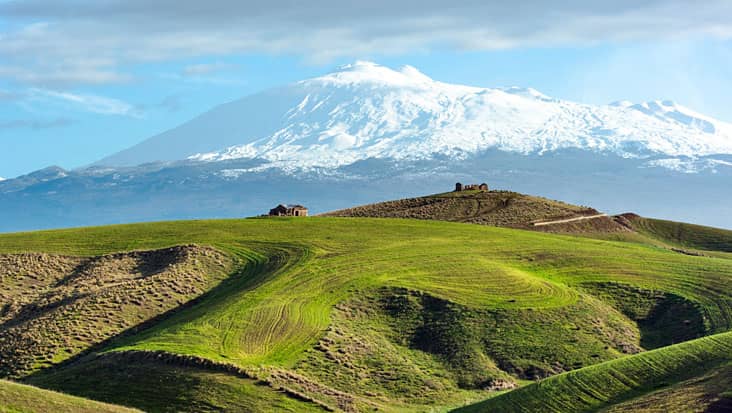 A view of Mount Etna