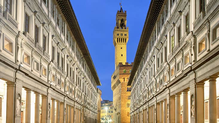 Uffizi Gallery by Night