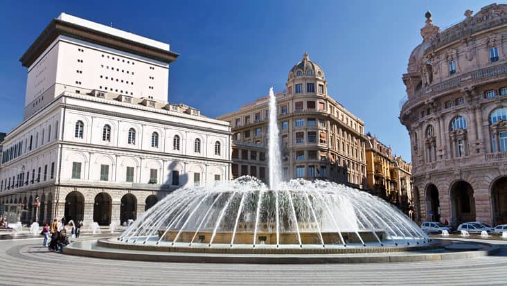 Piazza de Ferrari in Genoa