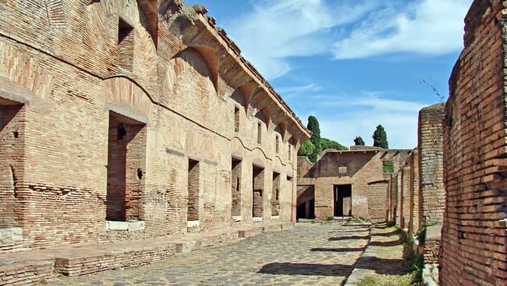 The house of Diana in Ostia Antica