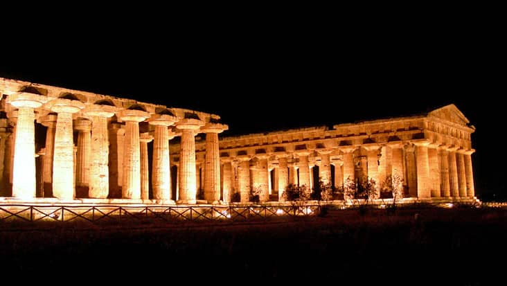 Paestum by Night