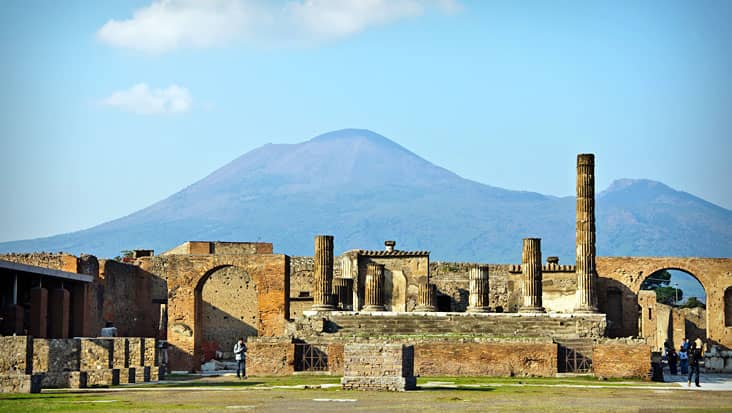 A view of Pompeii