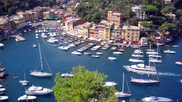 Along the shore of Portofino