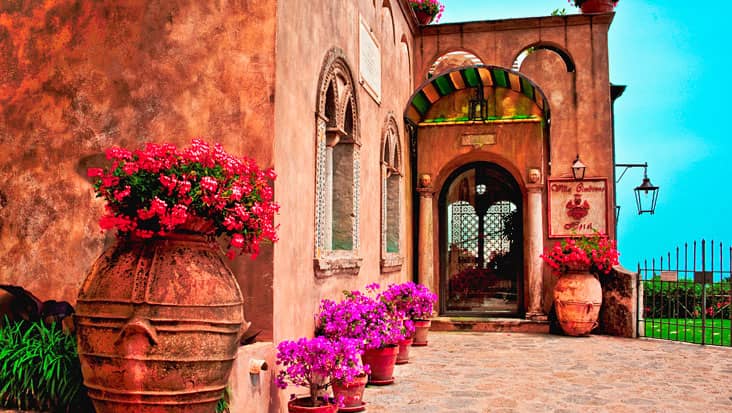 The gardens of Villa Rufolo in Ravello