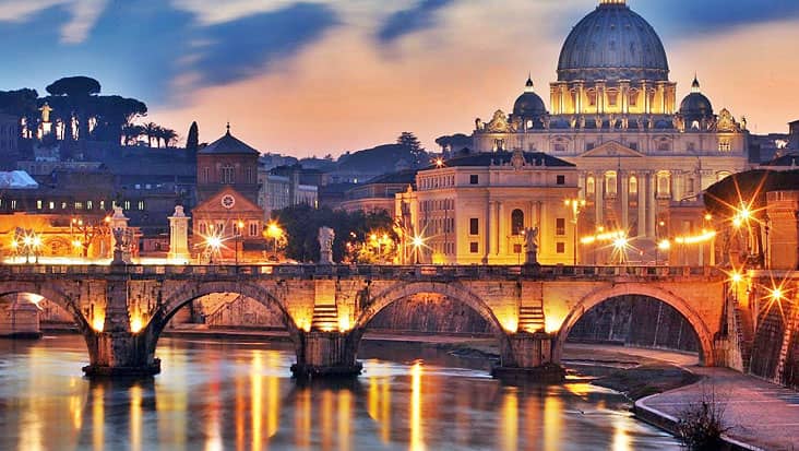 The Vatican by night