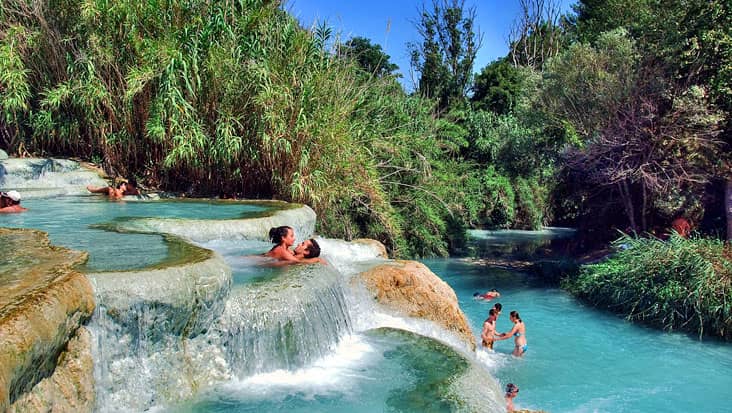 People bathing