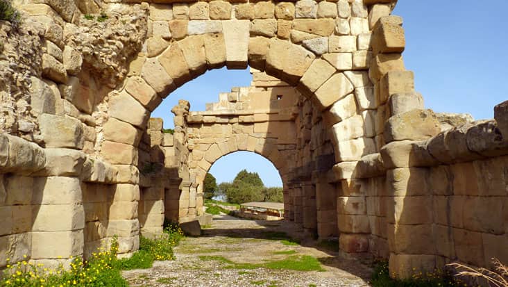 The entrance to the Greek Theatre of Tindari