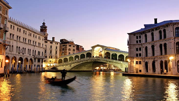 A view of the city of Venice