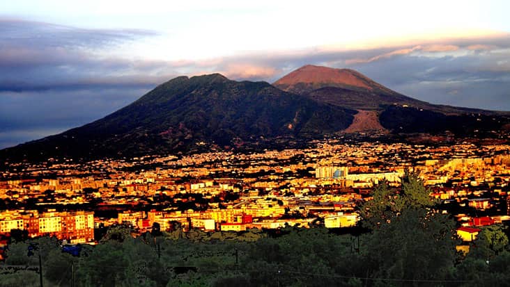 The Volcano at Night